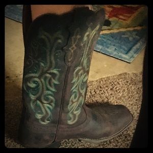 Girl Justin cowgirl 👢 boots